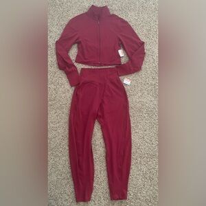 NWT FP Movement Never Better Structured Set Full zip Jacket and Pants